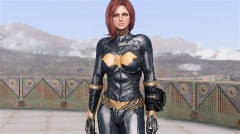 fallout 4 suit mods|batgirl suit fallout 4 mod.